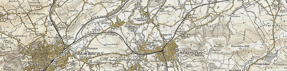 Old map of Dill Hall in 1903