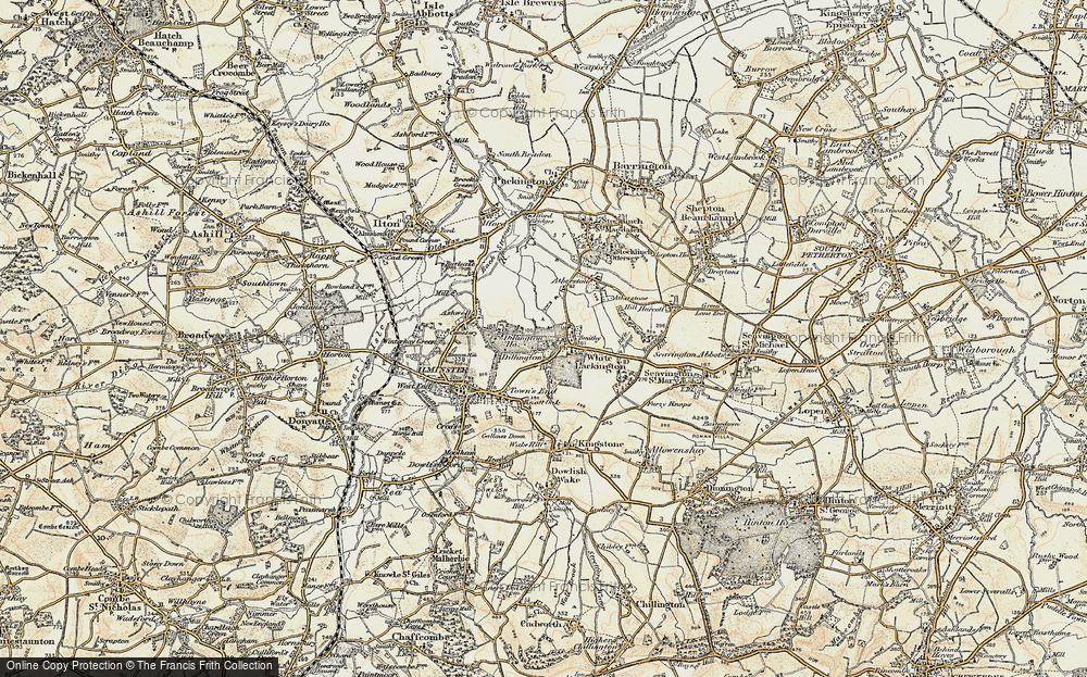 Old Map of Dillington, 1898-1900 in 1898-1900