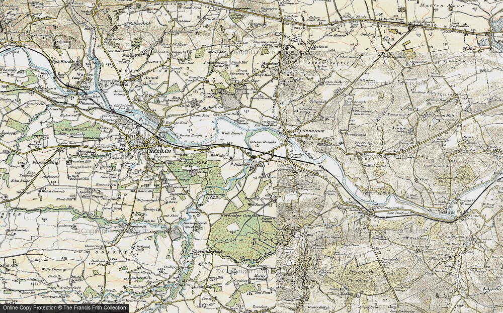 Old Map of Dilston, 1901-1904 in 1901-1904