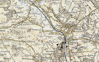 Old map of Dimple in 1902-1903
