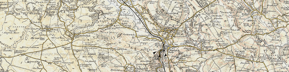Old map of Dimple in 1902-1903