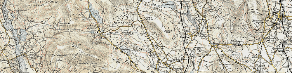 Old map of Dimple in 1903