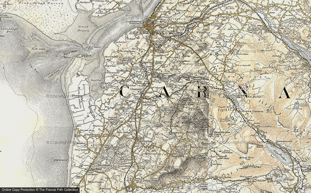 Old Map of Dinas, 1903-1910 in 1903-1910