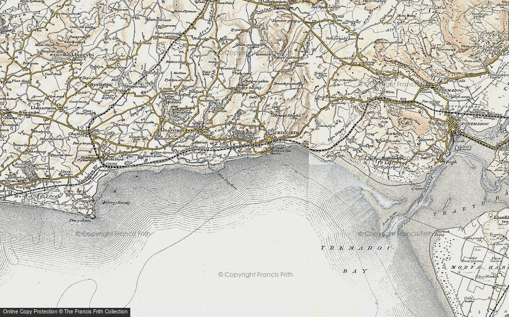 Old Map of Dinas, 1903 in 1903