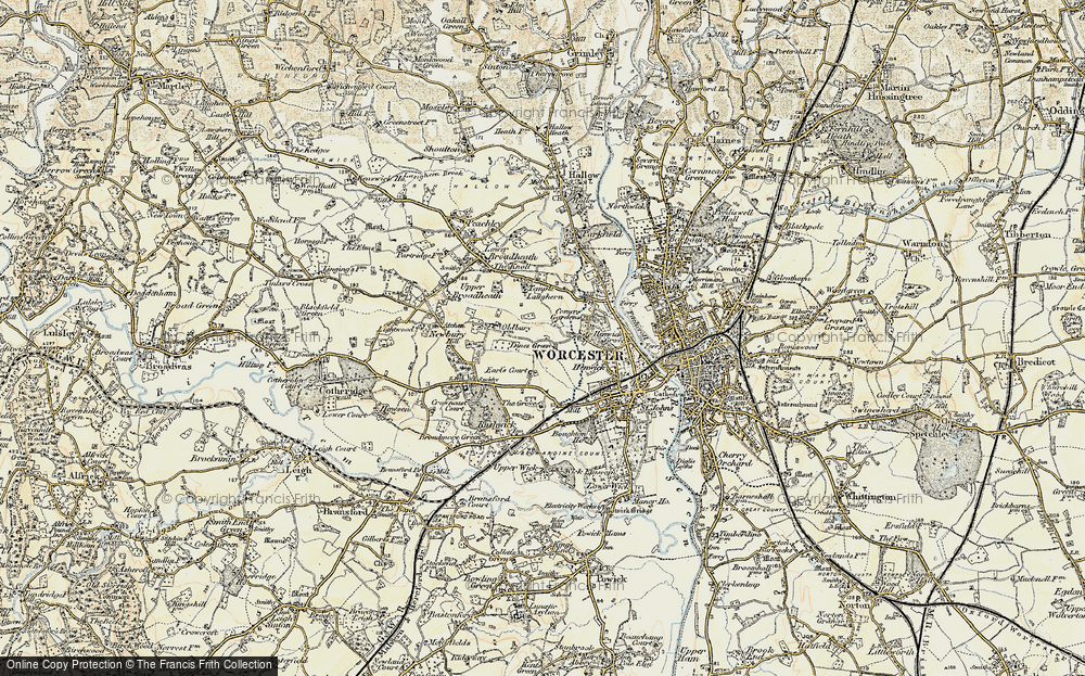 Old Map of Dines Green, 1899-1902 in 1899-1902