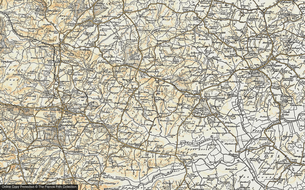 Old Map of Dingleden, 1898 in 1898