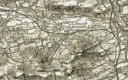 Old map of Dingleton in 1901-1904