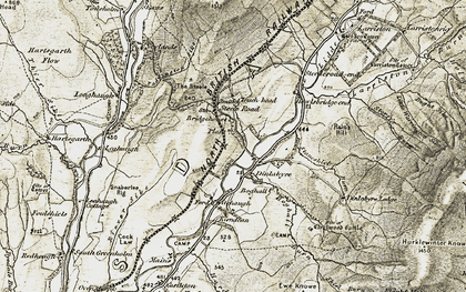 Old map of Leahaugh in 1901-1904
