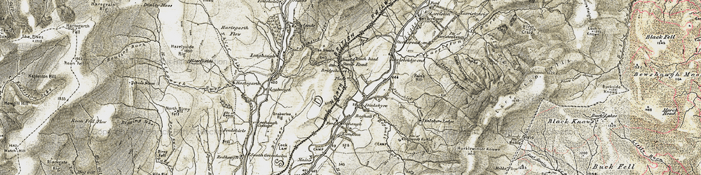 Old map of Boghall in 1901-1904