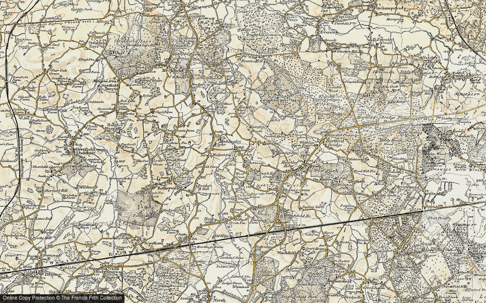 Old Map of Dipley, 1897-1909 in 1897-1909