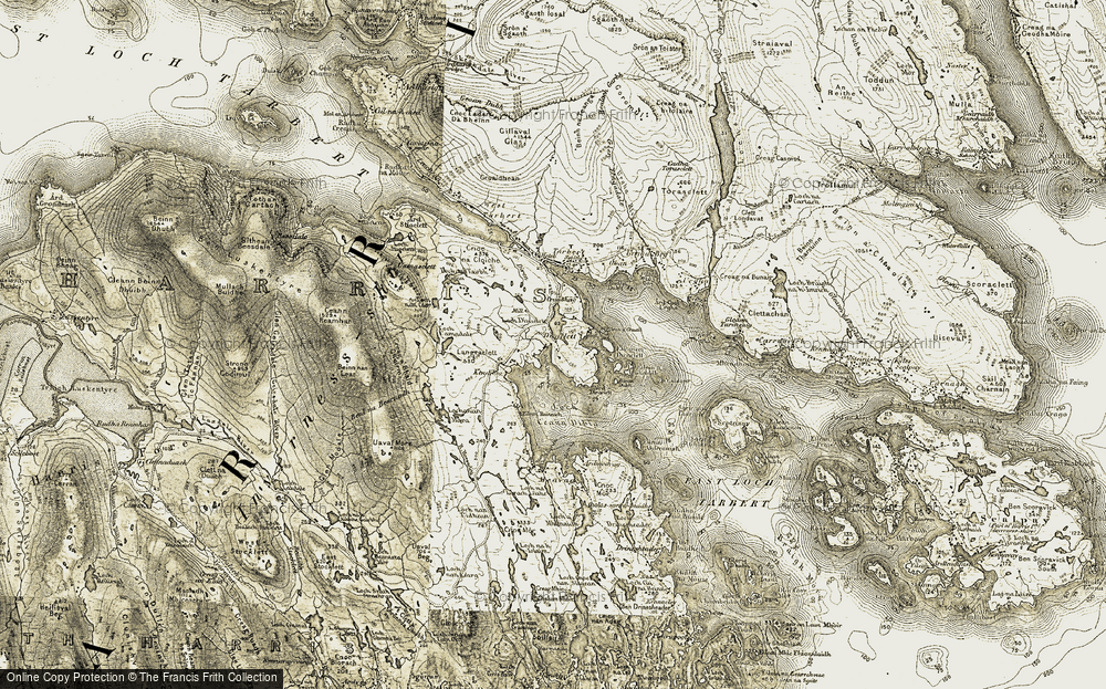 Old Map of Direcleit, 1908-1911 in 1908-1911