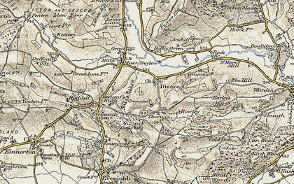 Old map of Beggar's Bush in 1900-1903