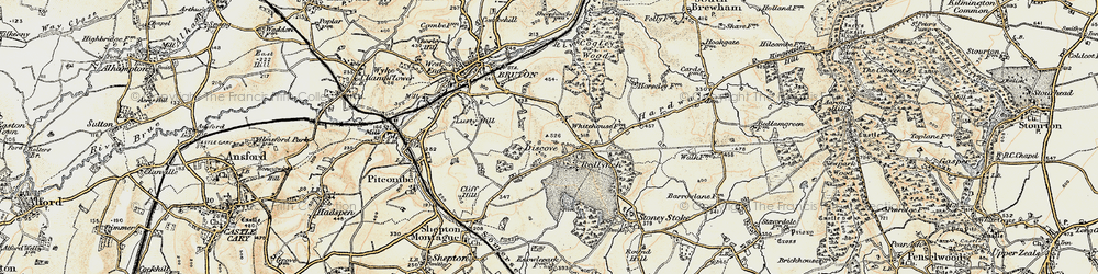Old map of Discove in 1899