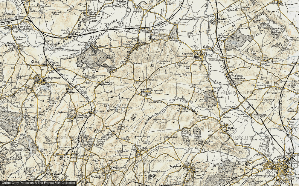 Old Map of Diseworth, 1902-1903 in 1902-1903