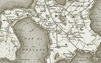 Old map of Benni Cuml in 1911-1912