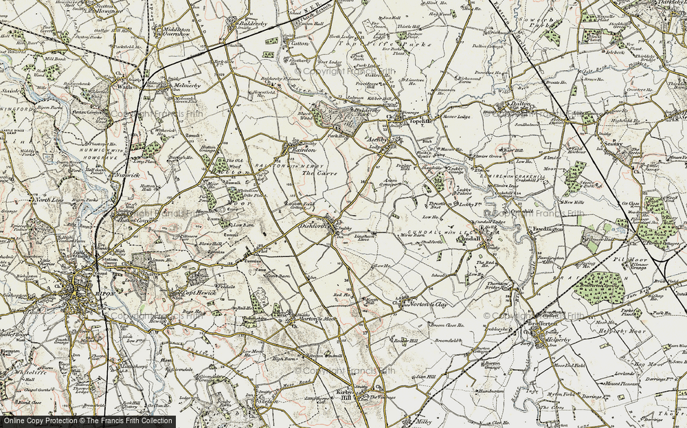 Old Map of Dishforth, 1903-1904 in 1903-1904