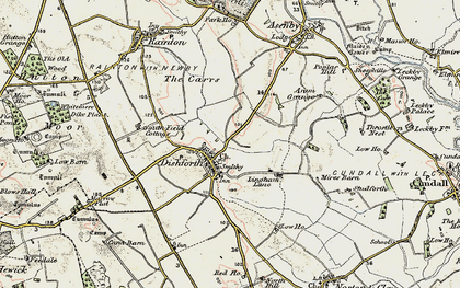 Old map of Dishforth in 1903-1904