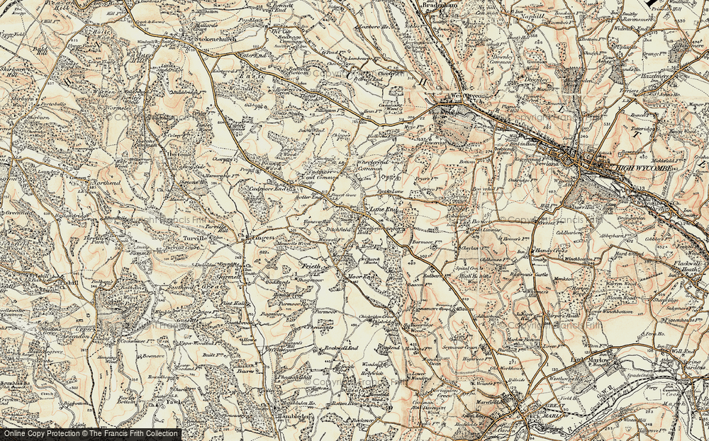 Old Map of Ditchfield, 1897-1898 in 1897-1898