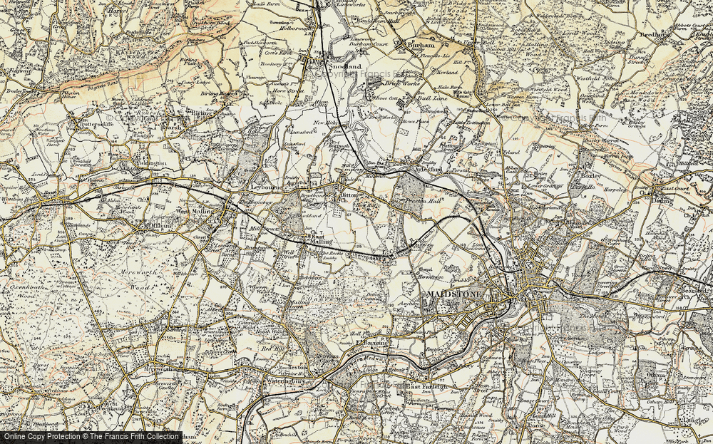 Old Map of Ditton, 1897-1898 in 1897-1898