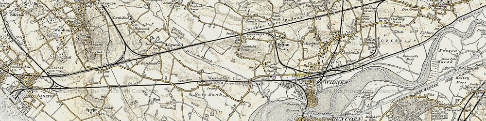 Old map of Ditton in 1902-1903