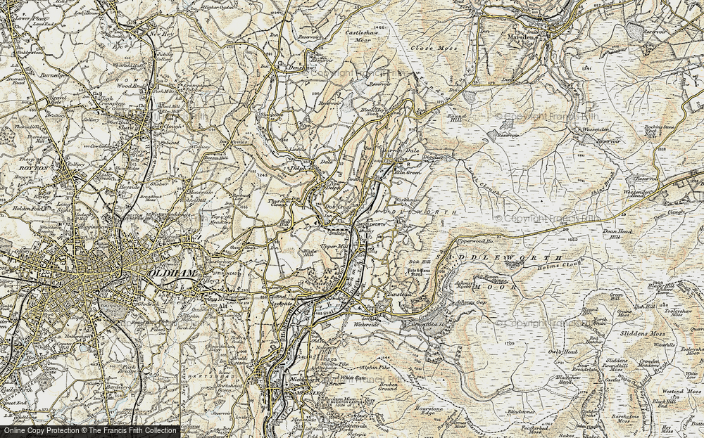 Old Map of Historic Map covering Lark Hill in 1903