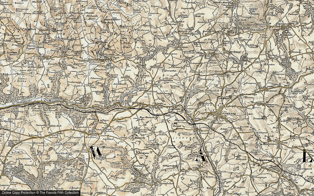 Old Map of Dobwalls, 1900 in 1900