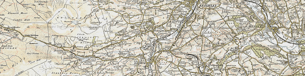 Old map of Dockroyd in 1903-1904