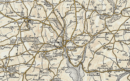 Old map of Dodbrooke in 1899
