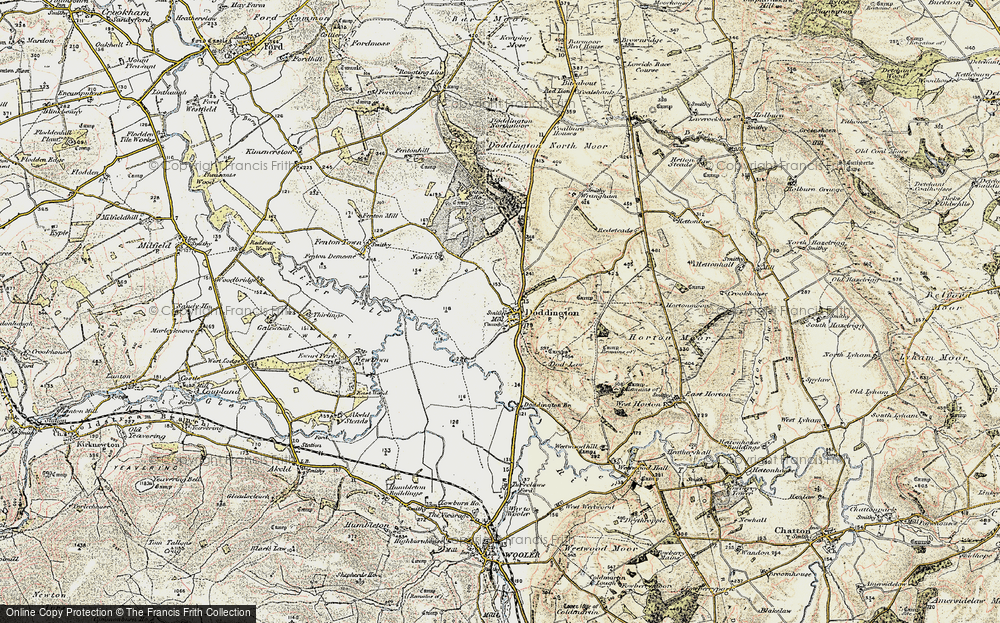Old Map of Historic Map covering Bill Law in 1901-1903