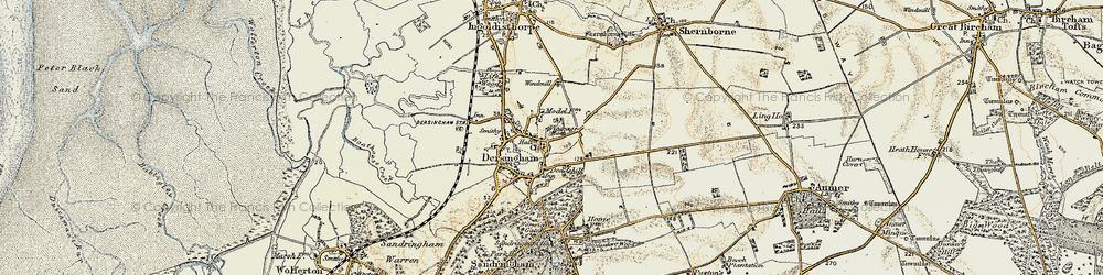 Old map of Doddshill in 1901