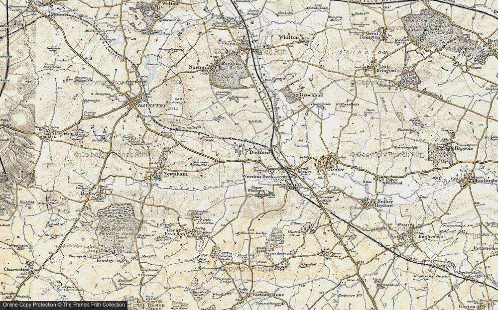 Old Map of Dodford, 1898-1901 in 1898-1901