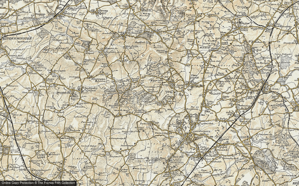 Old Map of Dodford, 1901-1902 in 1901-1902