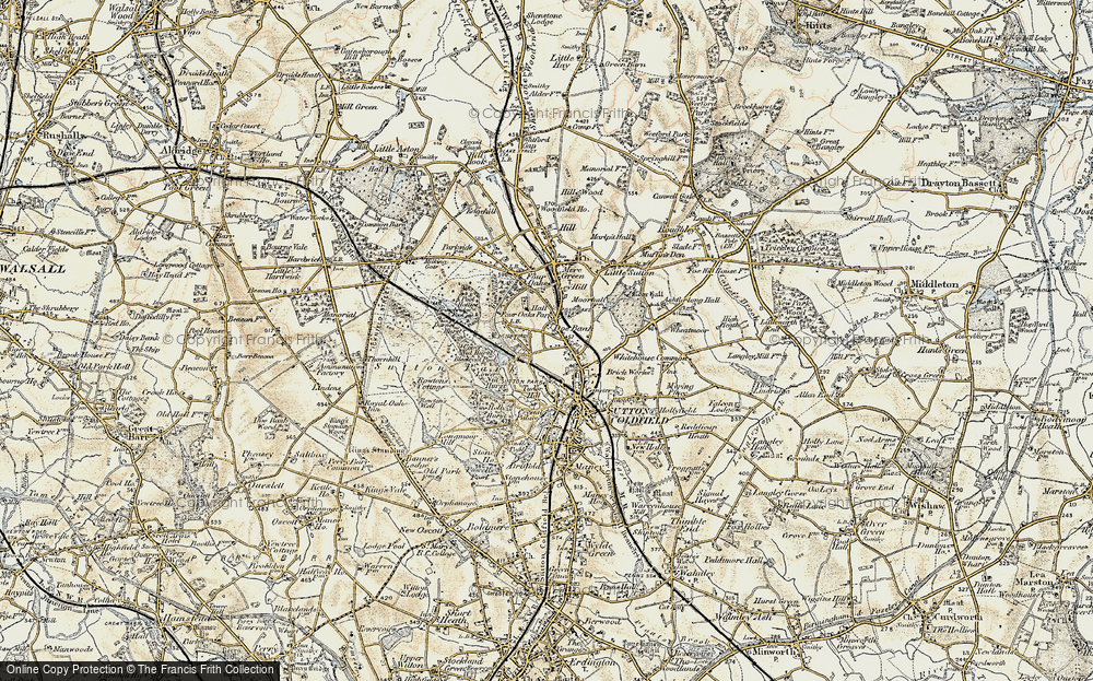 Old Map of Doe Bank, 1901-1902 in 1901-1902