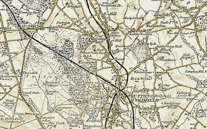 Old map of Blackroot Pool in 1901-1902