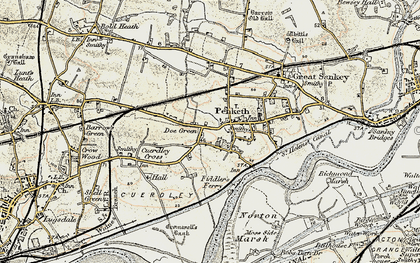 Old map of Doe Green in 1903