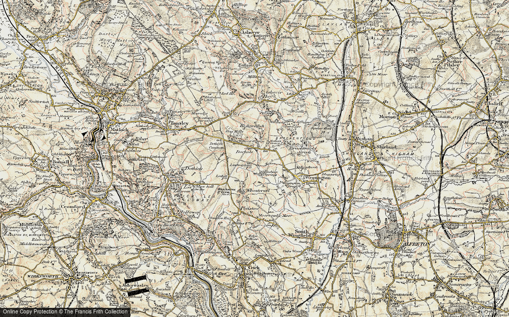 Old Map of Doehole, 1902-1903 in 1902-1903