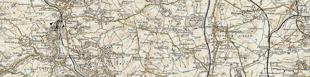 Old map of Doehole in 1902-1903