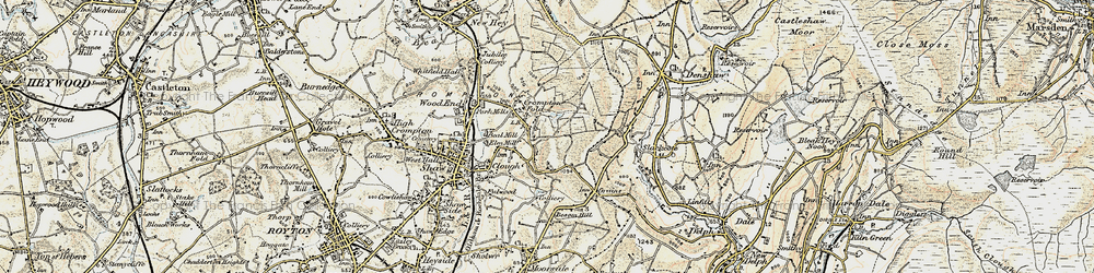 Old map of Besom Hill Resr in 1903