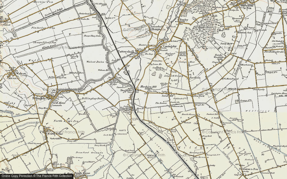 Old Map of Dogdyke, 1902-1903 in 1902-1903