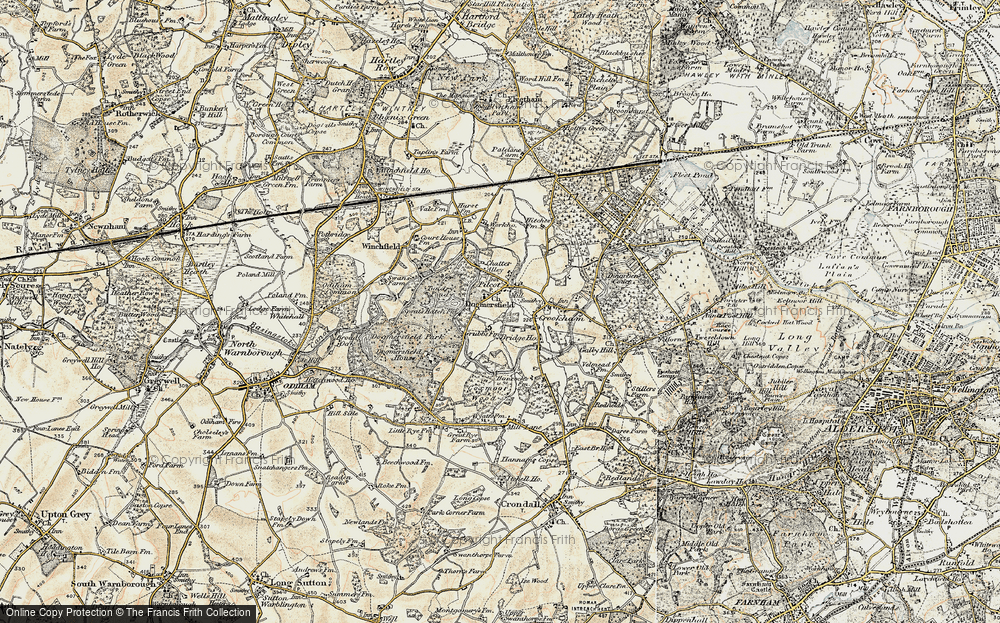 Old Map of Dogmersfield, 1898-1909 in 1898-1909