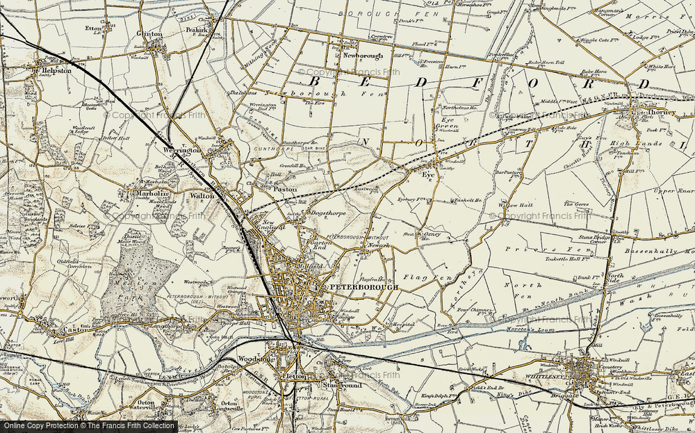 Old Map of Dogsthorpe, 1901-1902 in 1901-1902