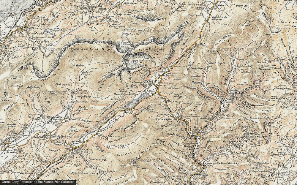 Old Map of Historic Map covering Dol-y-cae in 1902-1903