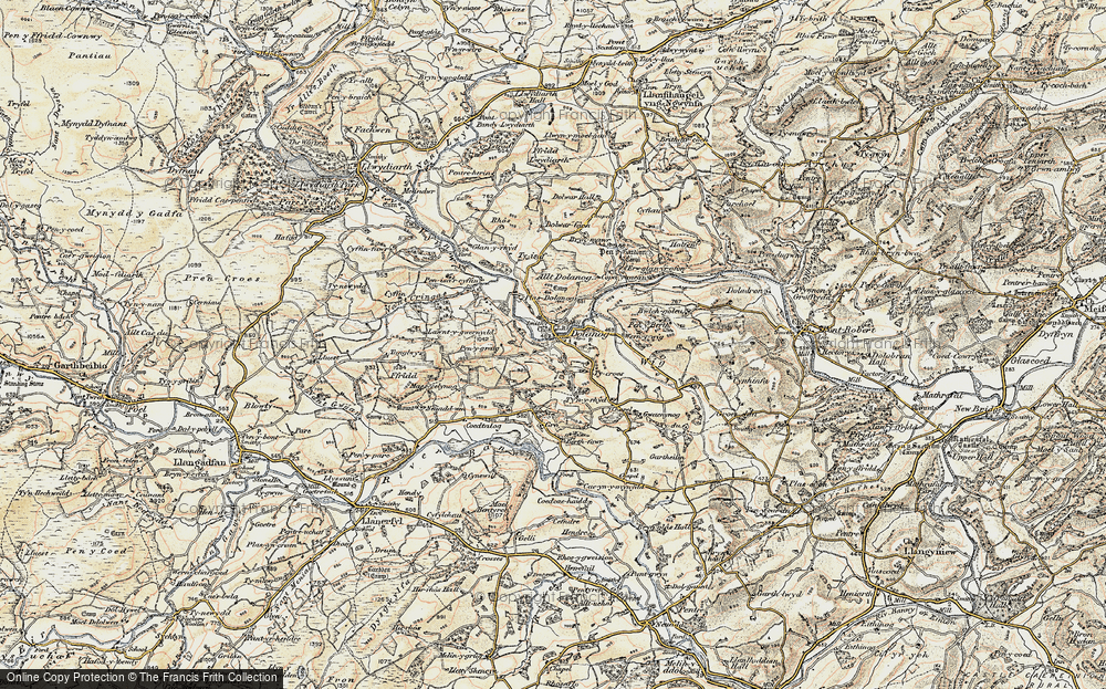 Historic Ordnance Survey Map of Dolanog, 1902-1903