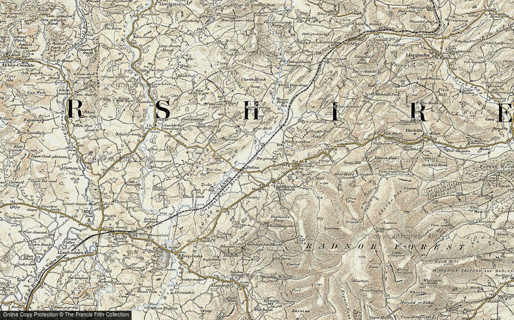 Old Map of Dolau, 1901-1903 in 1901-1903