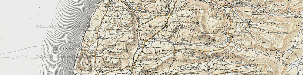 Old map of Dole in 1902-1903