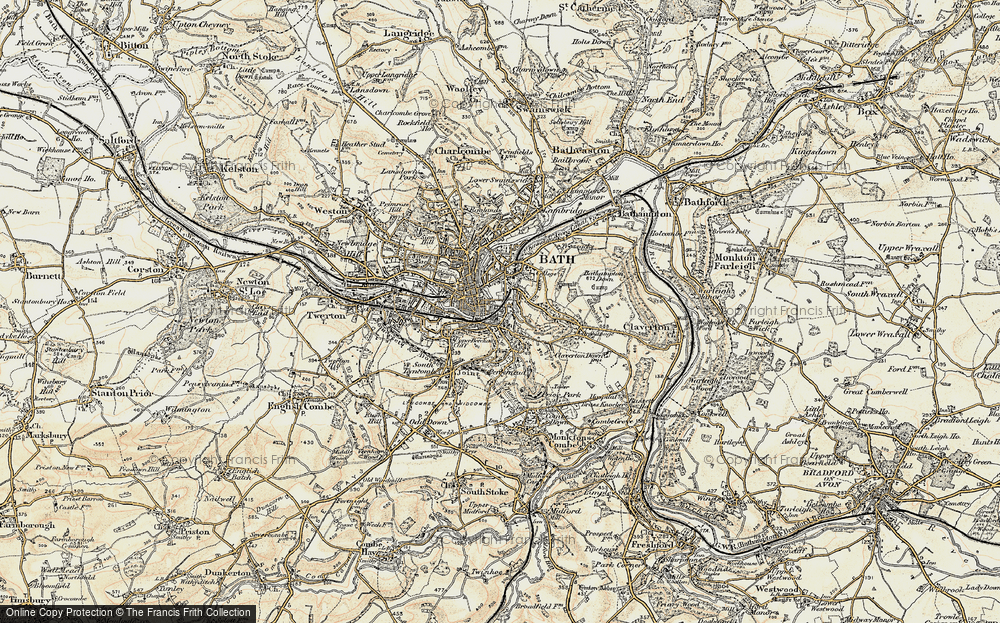 Old Map of Dolemeads, 1898-1899 in 1898-1899