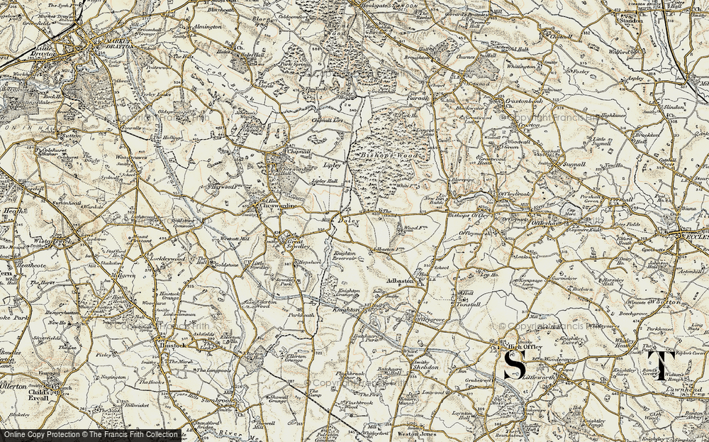 Old Map of Doley, 1902 in 1902