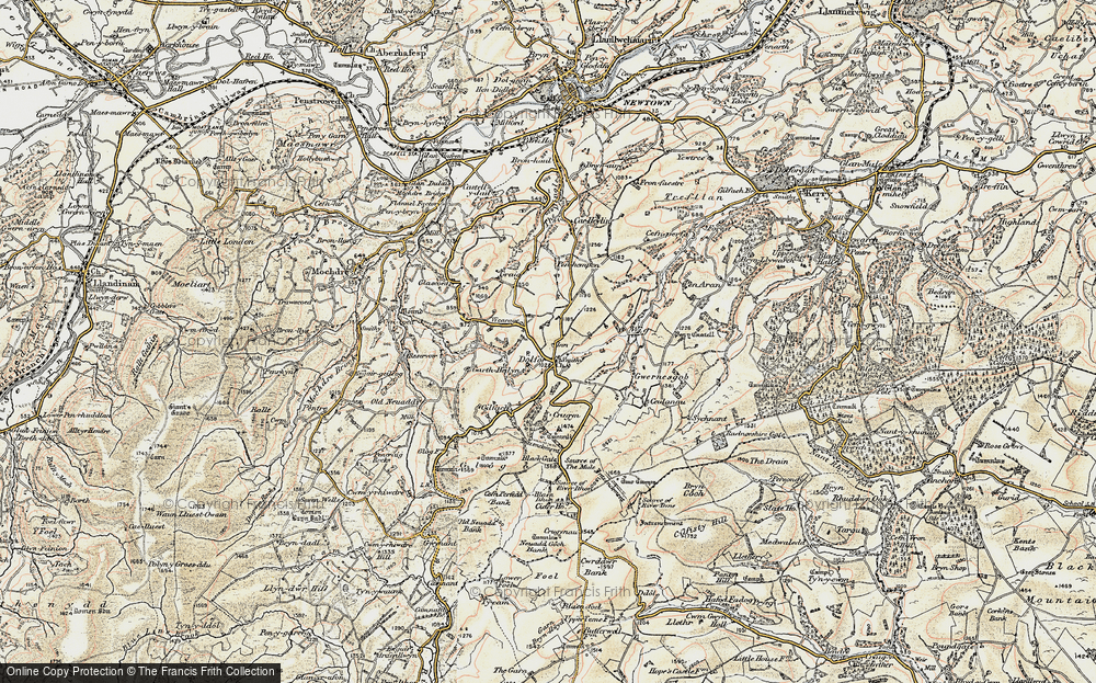 Old Map of Dolfor, 1902-1903 in 1902-1903