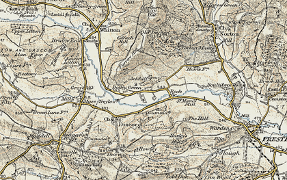 Old map of Ackhill in 1900-1903