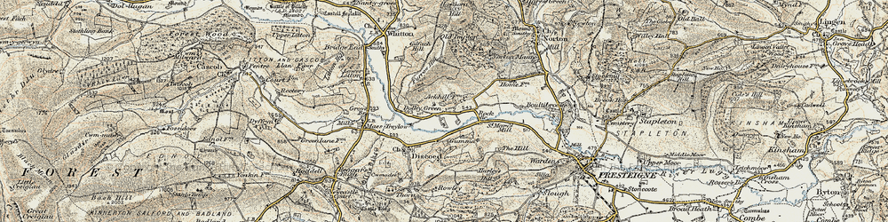 Old map of Ackhill in 1900-1903